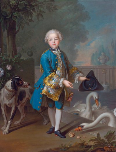 Retrato de Luis Felipe de Orleans (1747-1793) niño de Louis Tocqué