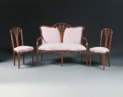 Conjunto de salón de caoba, c.1900 de Louis Majorelle