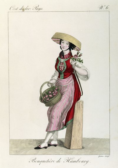 Traje de las mujeres de Hamburgo de Louis Marie (after) Lante