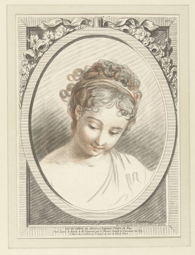 Busto de mujer joven Camiseta de mujer de Louis Marin Bonnet