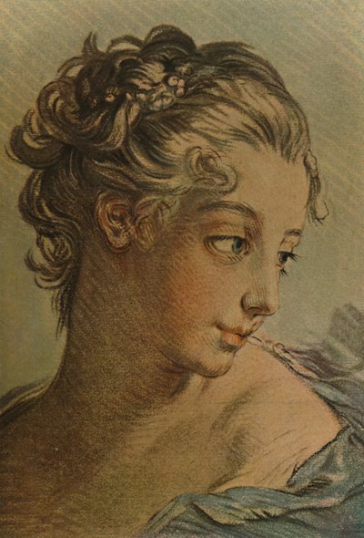 La cabeza de una joven, c1760-1790, 1913 de Louis Marin Bonnet