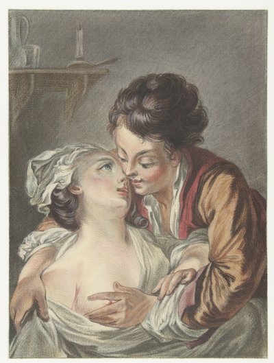 pareja amorosa Le Rendez-Vous de Louis Marin Bonnet