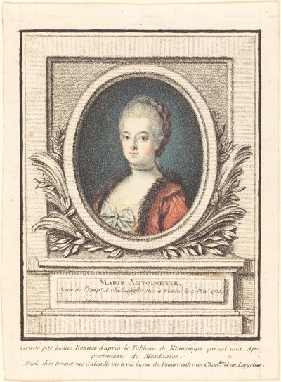 María Antonieta, delfina de Louis Marin Bonnet