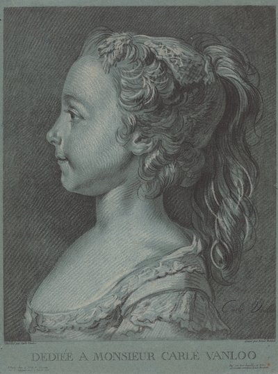Marie-Rosalie Vanloo, c. 1764 de Louis Marin Bonnet