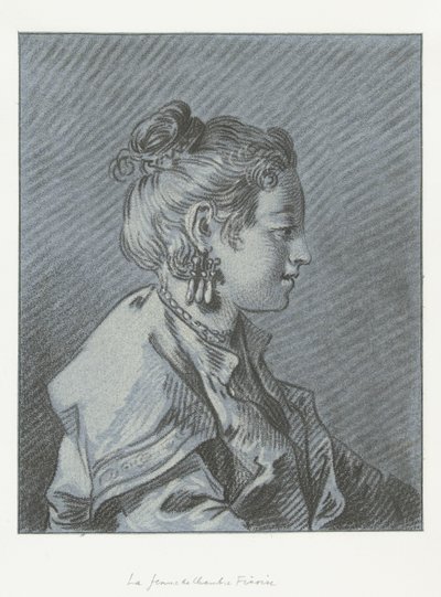 Retrato de una camarera finlandesa Tête de femme de chambre Finoise de Louis Marin Bonnet
