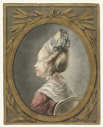 retrato, de, un, mujer joven tête de Louis Marin Bonnet