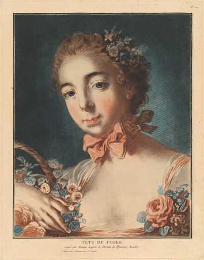 Cabeza de Flora, 1769 de Louis Marin Bonnet