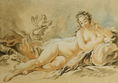 Venus descansando, después de François Boucher; Le Repos de Venus, después de François Boucher, 1774 de Louis Marin Bonnet