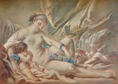 Venus y Cupido, siglo XVIII, 1919 de Louis Marin Bonnet