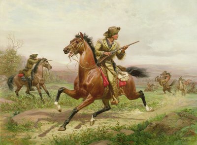 Buffalo Bill Luchando contra los Indios de Louis Maurer