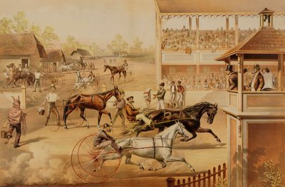 Listos para el trote Suban sus caballos de Louis Maurer