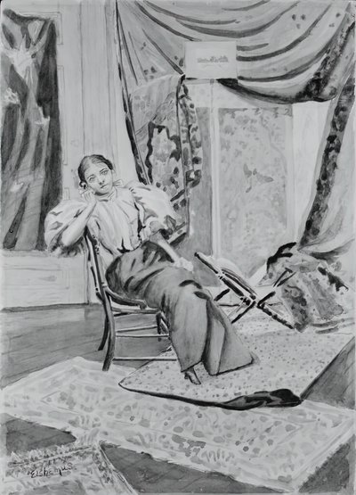 Niña en silla, c. 1891 de Louis Michel Eilshemius