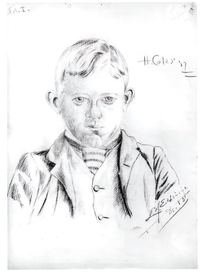 Retrato de Howard L. Coles, diciembre de 1883 de Louis Michel Eilshemius