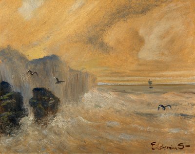 Costa rocosa, finales del siglo XIX-principios del siglo XX de Louis Michel Eilshemius