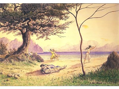 El rescate, c. 1900 de Louis Michel Eilshemius