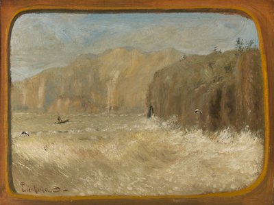 Dos gaviotas y acantilados, ca. 1913-1921 de Louis Michel Eilshemius