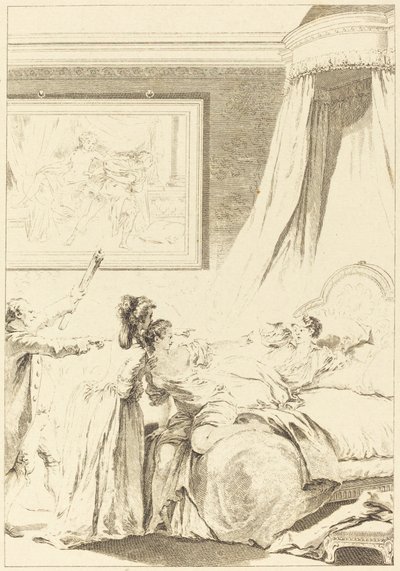 El gascón castigado de Louis Michel Halbou and Antoine Jean Duclos after Jean Honoré Fragonard