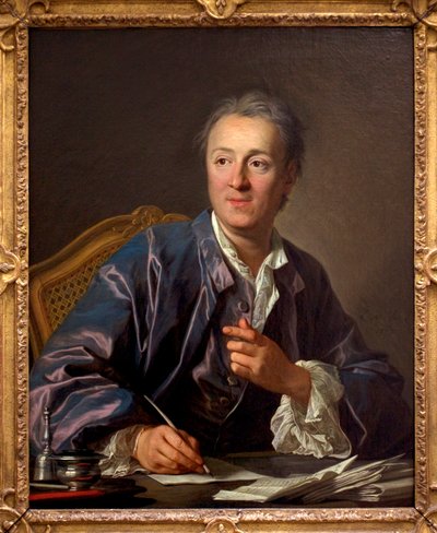 Retrato de Denis Diderot, 1767 de Louis Michel van Loo