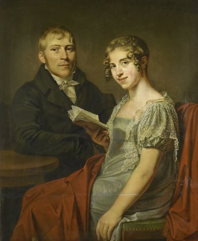 Hendrik Arend van den Brink (1783-1852) y su esposa Lucretia Johanna van de Poll (1790-1850) de Louis Moritz