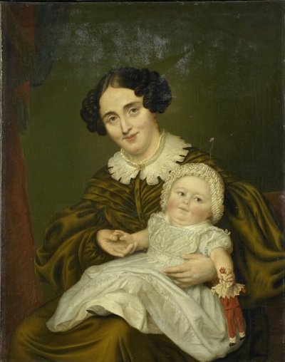 La Sra. Carp y su joven hijo de Louis Moritz