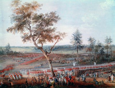 Sitio de Yorktown el 19 de octubre de 1781 (detalle) de Louis Nicolas van Blarenberghe