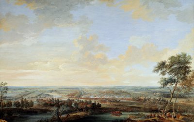 Guerra de Sucesión Austriaca (1741-1748): Batalla de Melle ganada por el Vizconde de Chayla, 9 de julio de Louis Nicolas van Blarenberghe