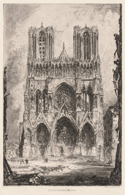 Catedral de Reims, fachada de Louis Orr