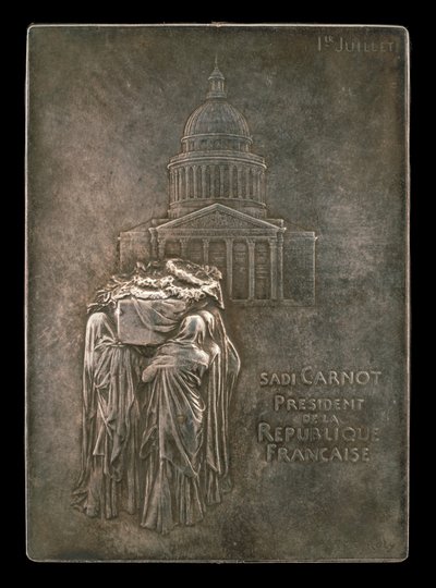 El cuerpo del presidente Sadi Carnot llevado al Panteón [anverso], 1894 de Louis Oscar Roty