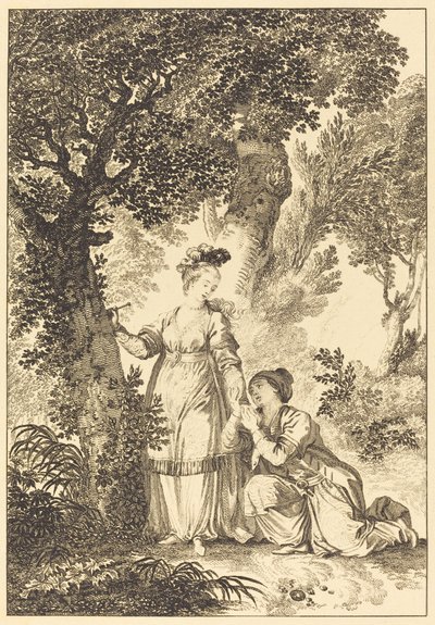 La prometida del rey de Garbe: El árbol de Louis Petit after Jean Honoré Fragonard