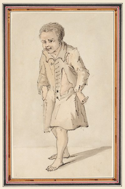 Little Cazey, c.1747 (lápiz, pluma y tinta y acuarela sobre papel) de Louis Philippe Boitard