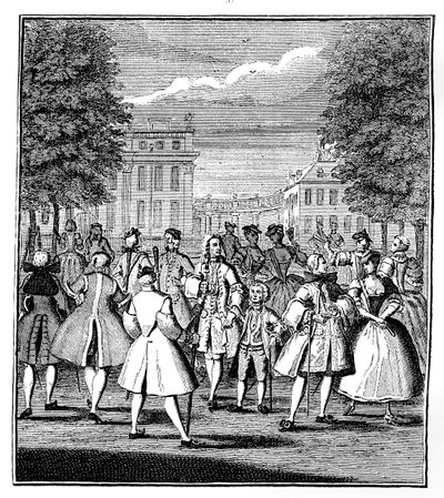 La alta sociedad en el parque de St James, 1750 de Louis Philippe Boitard