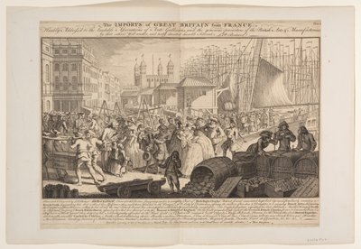 Las importaciones de Gran Bretaña procedentes de Francia de Louis Philippe Boitard