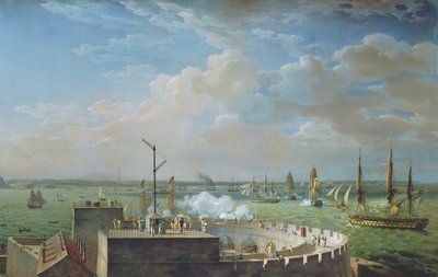 Puerto de Cherburgo, 1822 de Louis Philippe Crepin