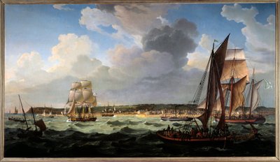 El Havre desde el mar de Louis Philippe Crepin