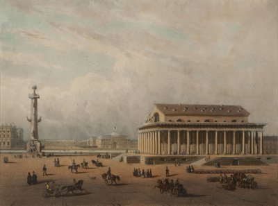 Bolsa de valores en San Petersburgo, finales de 1840 de Louis Pierre Alphonse Bichebois