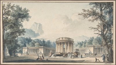 Proyecto para una decoración de fiesta, s.f. de Louis Pierre Baltard