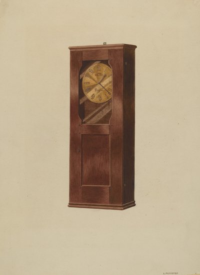 Reloj de estante, c. 1937 de Louis Plogsted