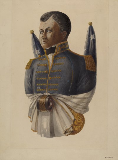 Figura de proa de barco, c. 1938 de Louis Plogsted
