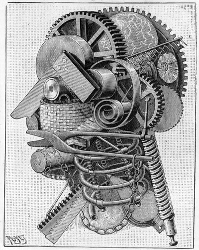La cabeza de un inventor, 1893 de Louis Poyet
