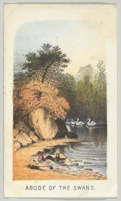 Morada de los Cisnes, de la serie Vistas en Central Park, Nueva York, Parte 2 de Louis Prang