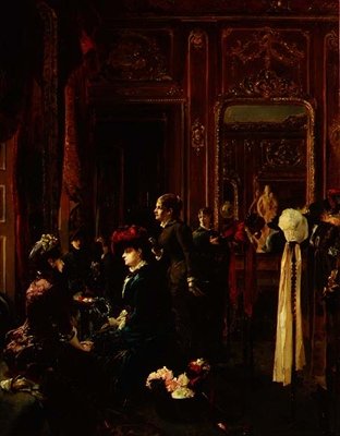 En la sombrerería de Louis Robert Carrier Belleuse