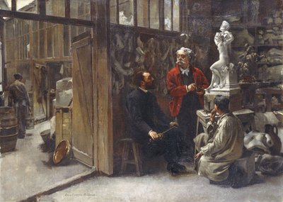 El Estudio del Escultor Albert-Ernest Carrier-Belleuse de Louis Robert Carrier Belleuse