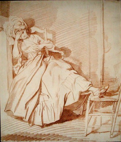 Estudio de una niña durmiendo de Louis Rolland Trinquesse
