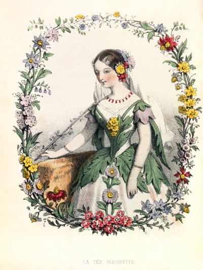 Alegoría , la Fee Fleurette de Louis Simon (1810-1870) Lassalle