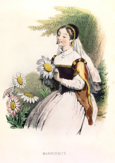Allegorie , la marguerite de Louis Simon (1810-1870) Lassalle