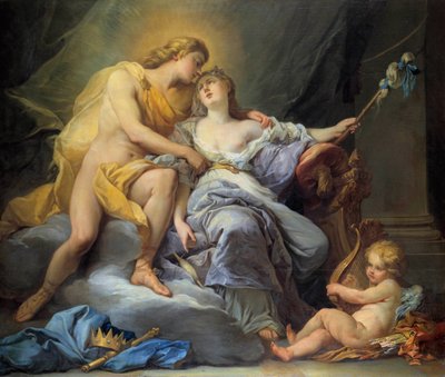 Apolo acariciando a Leucótoe de Louis Simon Boizot