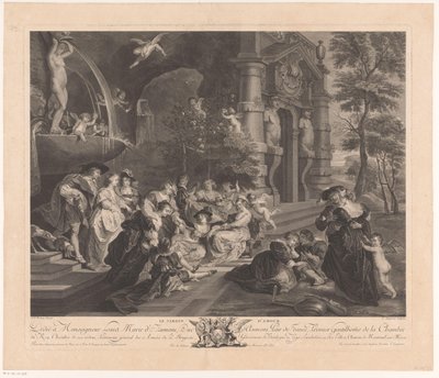 Tuin der liefde El jardín del amor (título sobre el objeto) de Louis Simon Lempereur