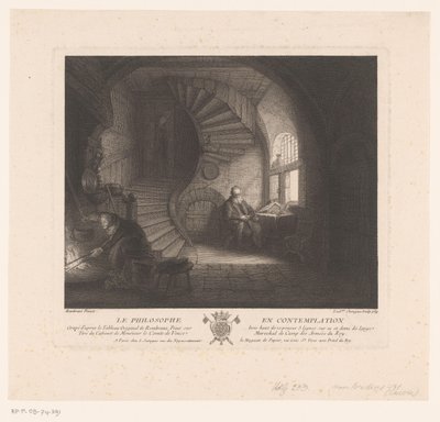 filósofo contemplativo La philosophe en contemplation (título sobre objeto) de Louis Surugue
