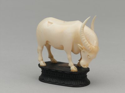 Alfil negro, pieza de ajedrez, India, circa 1820 de Louis Thomas Bardel