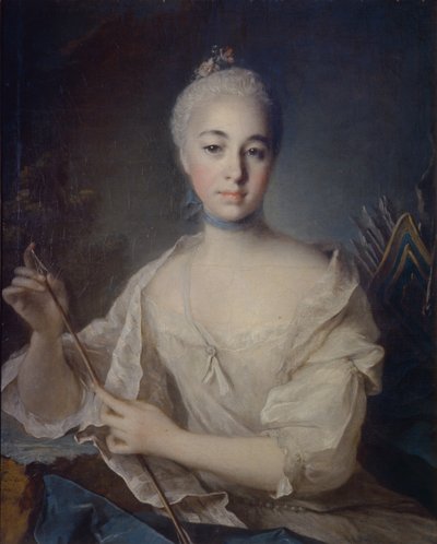 Retrato de la condesa Anna Vorontsova 1743-1769, ca 1758 de Louis Tocqué